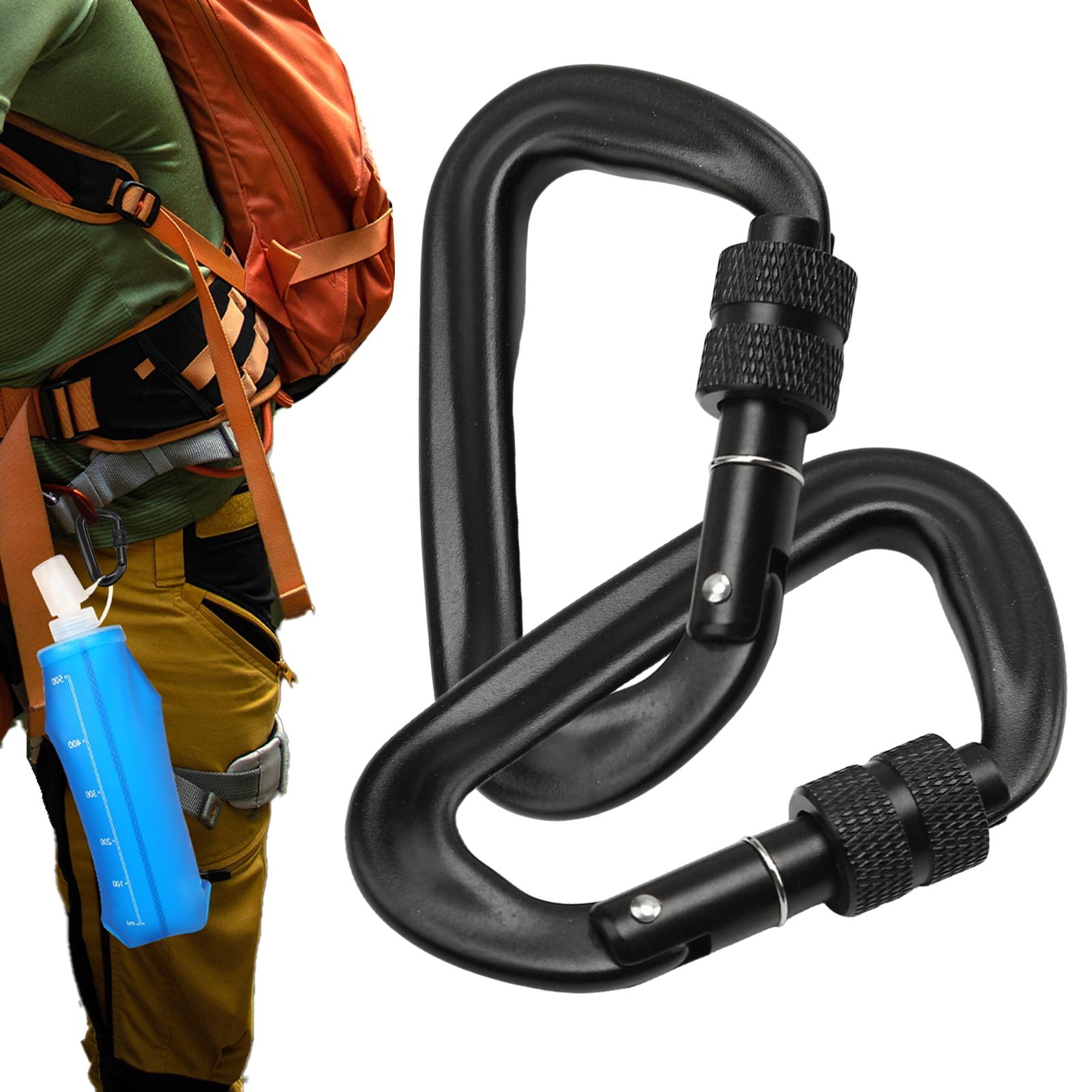 Carabiner Locking D - 12kN Ağır Hizmet Tipi Kilitlenebilir D