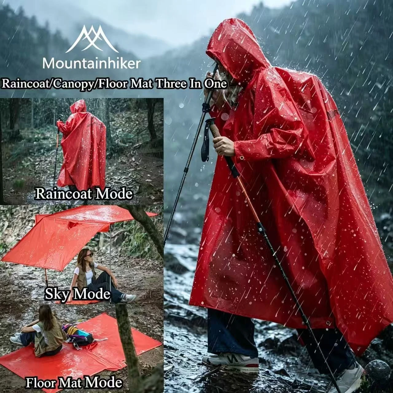 Mountainhiker 3'ü 1 Arada Yağm - Outdoor Adventure Windbreaker incelemesi ve fiyatı