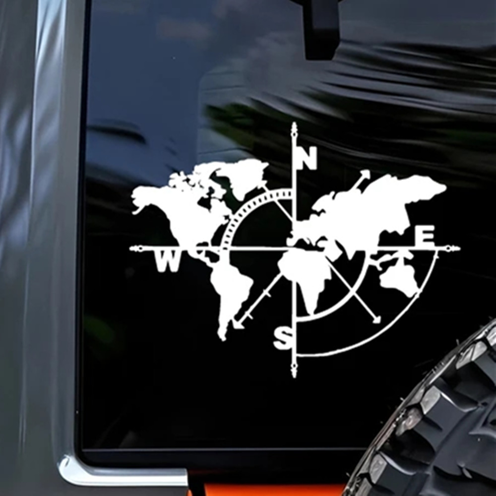 Pusula Dünya Haritası Vinil Çı - Outdoor Adventure Jeep incelemesi ve fiyatı