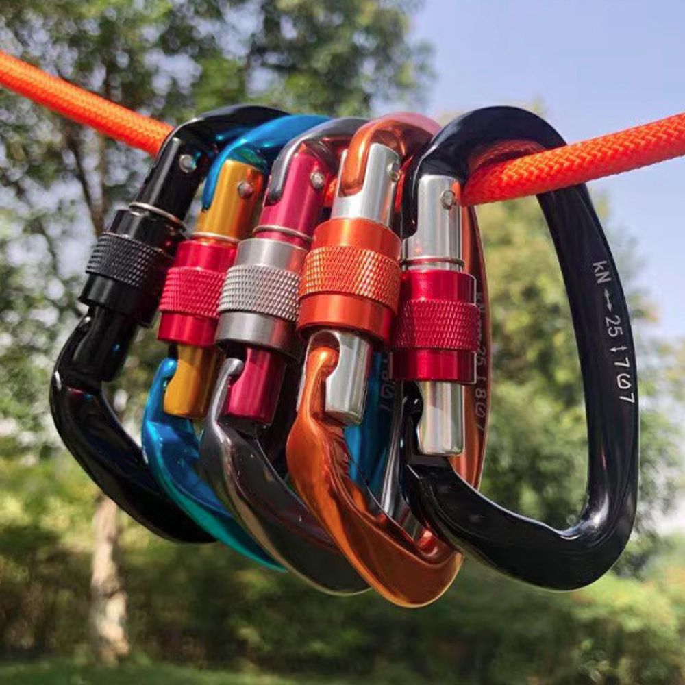 D-şekilli 25KN Tırmanma Karabi - Carabiner Locking D incelemesi ve fiyatı