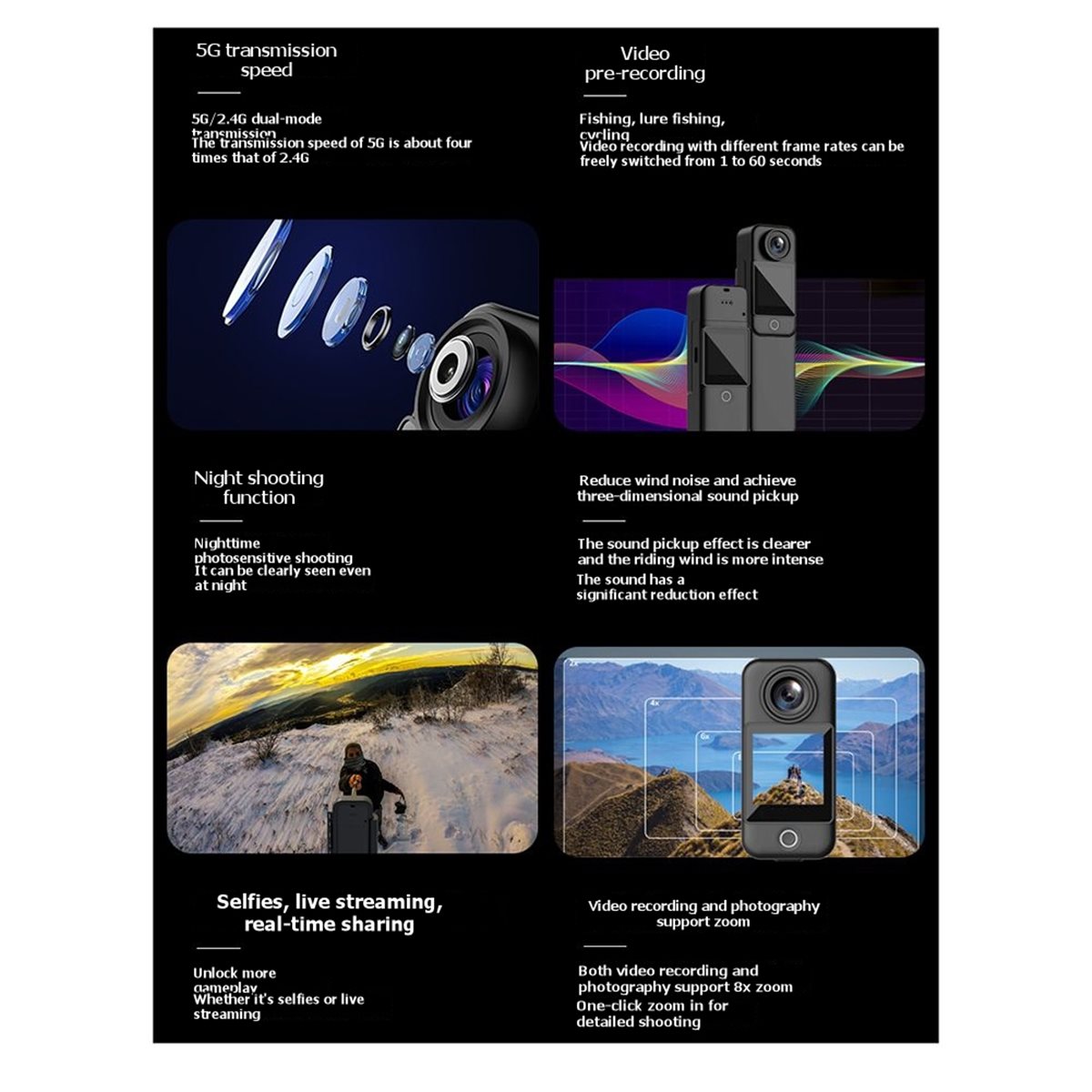 【Yeni Geliştirilmiş】 C300 Cep  - Outdoor Adventure Images incelemesi ve fiyatı